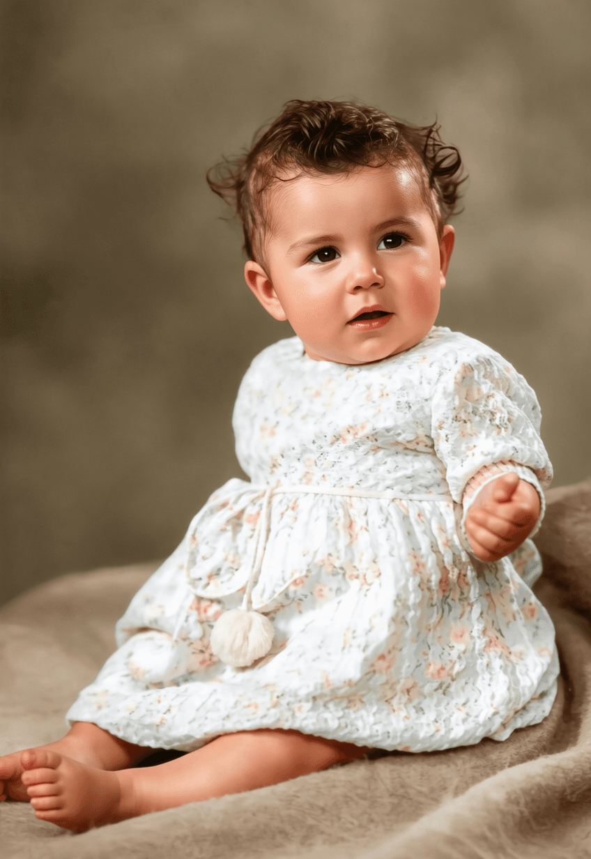 sitting baby old photo restored sitting baby old photo restored